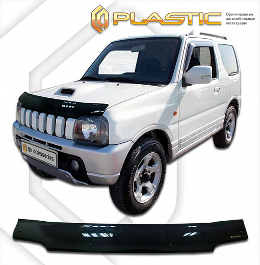 Дефлектор капота Classic черный Suzuki Jimny  2002-2012 СА Пластик
