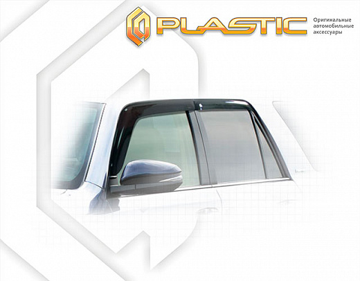 Ветровики дверей Classic полупрозрачный Toyota 4Runner  2009-2013 СА Пластик