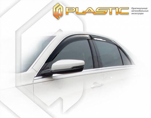 Ветровики дверей Classic полупрозрачный Cadillac CTS  2014–н.в. СА Пластик