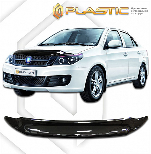 Дефлектор капота Classic черный Geely GC6  2014–н.в. СА Пластик