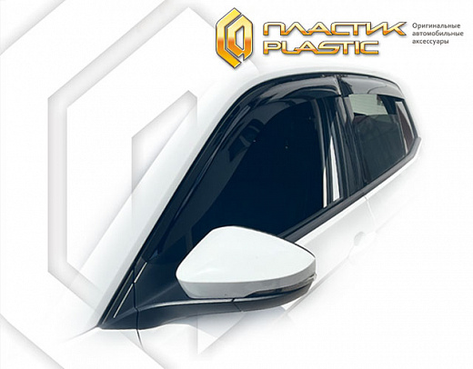 Ветровики дверей Volkswagen T-Cross 1 поколение рест., джип/suv 5 дв. (Classic полупрозрачный)