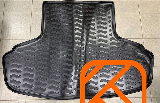 Коврик в багажник Toyota Mark X 120 2004-2009 полиуретан с бортом Aileron