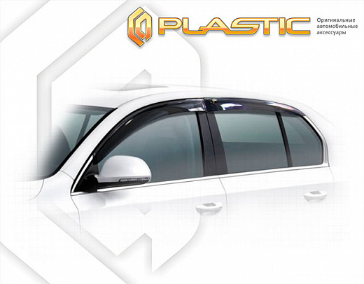Ветровики дверей Classic полупрозрачный Skoda Superb  2013–2015 СА Пластик