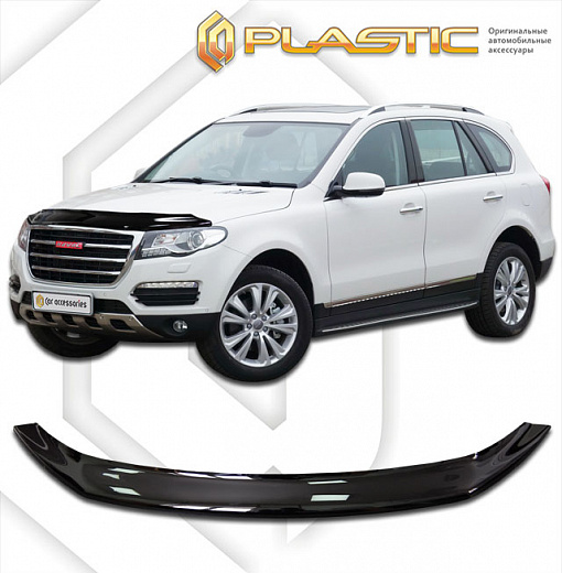 Дефлектор капота Classic черный Haval H8  2015–н.в.  СА Пластик