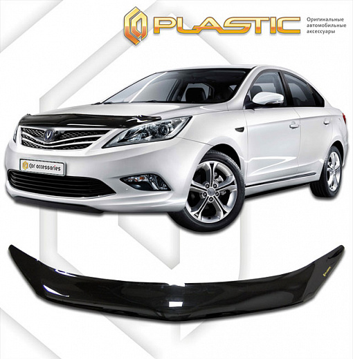 Дефлектор капота Classic черный Changan EADO  2013–н.в. СА Пластик