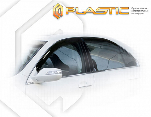 Ветровики дверей Classic полупрозрачный Honda Legend  2004–2008 СА Пластик