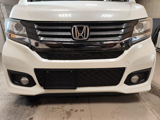 Утеплитель радиатора кожаный Honda N-WGN Custom 2013-2016