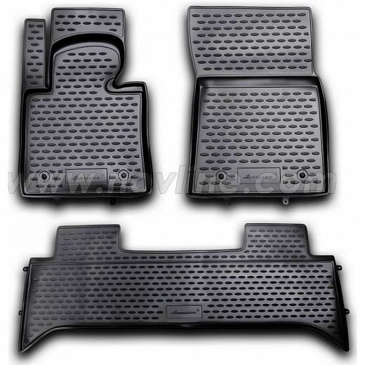 Коврики в салон LAND ROVER Range Rover III, 2001-2010->, 3 шт. (полиуретан)
