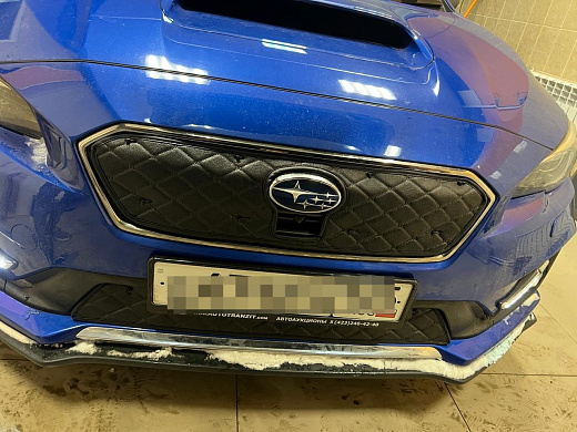 !!!Утеплитель радиатора кожаный Subaru Levorg 2017-2020 Рестайлинг