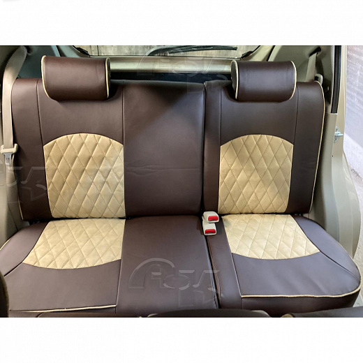 Чехлы из экокожи Toyota Passo (Daihatsu Boon) 30 02.2010-03.2016 1+1,5 разд.подг.  (Мод.473.0) Автокомфорт