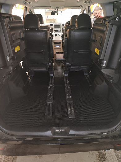 Коврик в багажник +3 ряд EVA Toyota Alphard / Vellfire 20 40/40 ГИБРИД 2008-2014