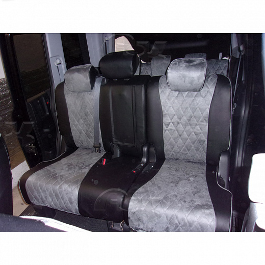 Чехлы из экокожи Honda Stepwgn IVr [RK] 04.2012-03.2015 (Мод.445.0) - 3 ряда Автокомфорт