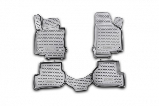 Коврики 3D в салон VW Golf VI 04/2009->, 4 шт. (полиуретан)