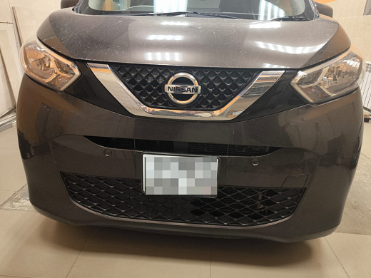 .Утеплитель радиатора кожаный 2 части Nissan Dayz 2019-2023