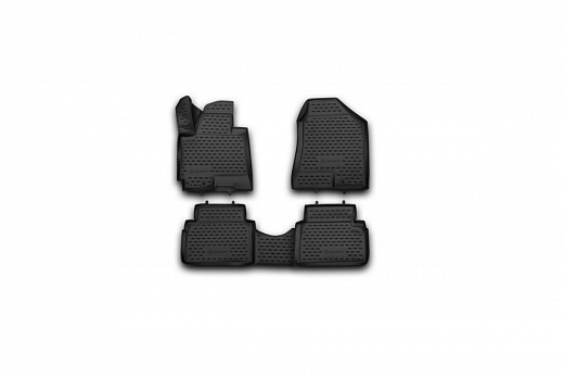 Коврики 3D в салон HYUNDAI ix35 2010->, 4 шт. (полиуретан)
