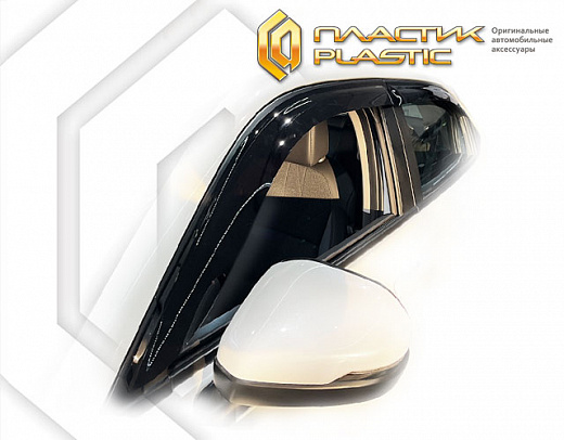 Ветровики дверей Honda Vezel II 2021 - н.в поколение, джип/suv 5 дв. (Classic полупрозрачный)