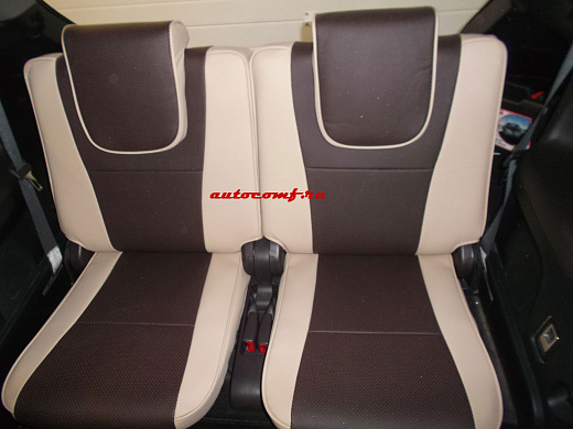 Чехлы из экокожи Toyota MarkX Zio I+r [NA10] 09.2007-11.2013 (Мод.408.0)  - 2 ряда Автокомфорт