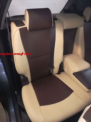 Чехлы из экокожи Toyota MarkX Zio I+r [NA10] 09.2007-11.2013 (Мод.408.0)  - 2 ряда Автокомфорт