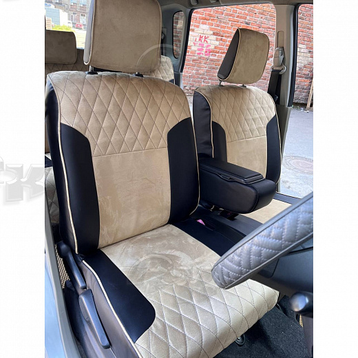 Чехлы из экокожи Daihatsu Move 5 дв. 2010 - 2014 Автокомфорт