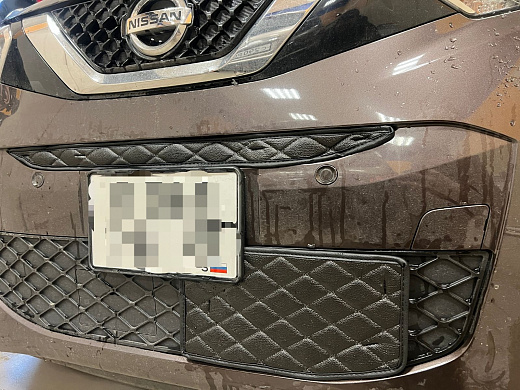 .Утеплитель радиатора кожаный 2 части Nissan Dayz 2019-2023