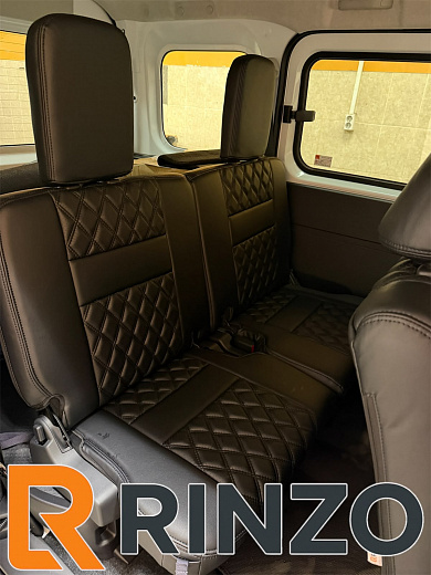 Чехлы Rinzo кожа PVC Daihatsu Atrai  S700V/S710V 2022- модель Grid (ромб)