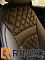 Чехлы Rinzo кожа PVC Honda Fit 4 GR 2020- модель Grid (ромб)